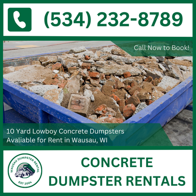 Wausau Concrete Dumpster Rental